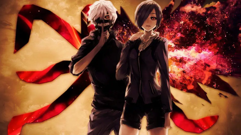 Gambar Kaneki dan Touka bersama-sama