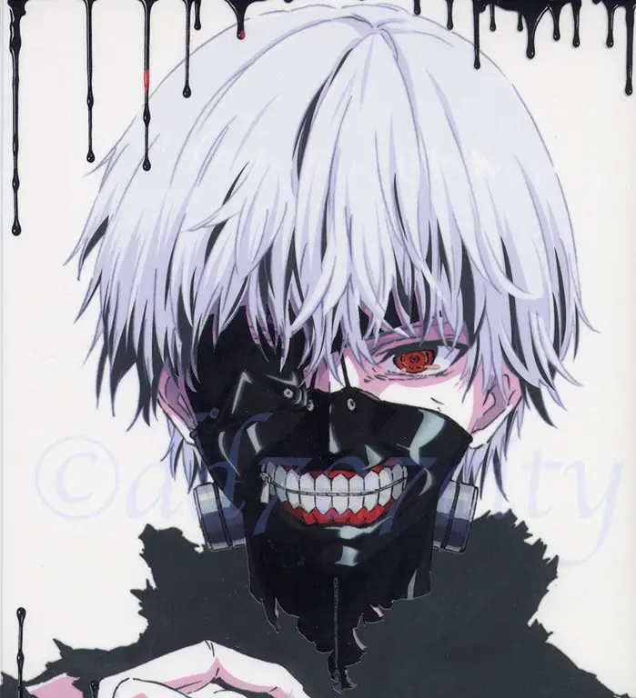 Gambar topeng ghoul Kaneki