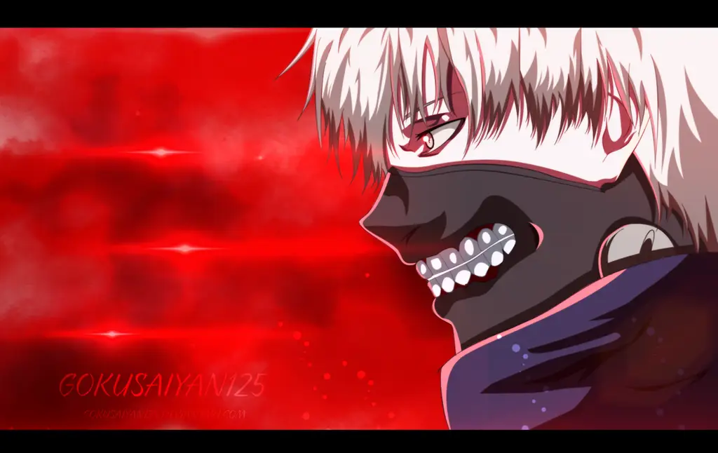 Gambar Kaneki Ken di Tokyo Ghoul Season 2