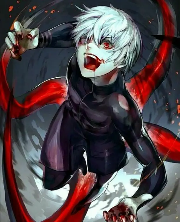 Kaneki Ken, karakter utama dalam Tokyo Ghoul