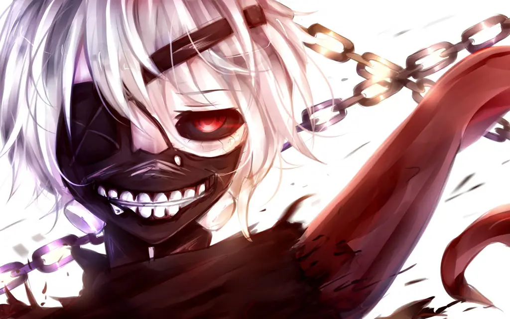 Gambar Kaneki Ken di Tokyo Ghoul Season 2