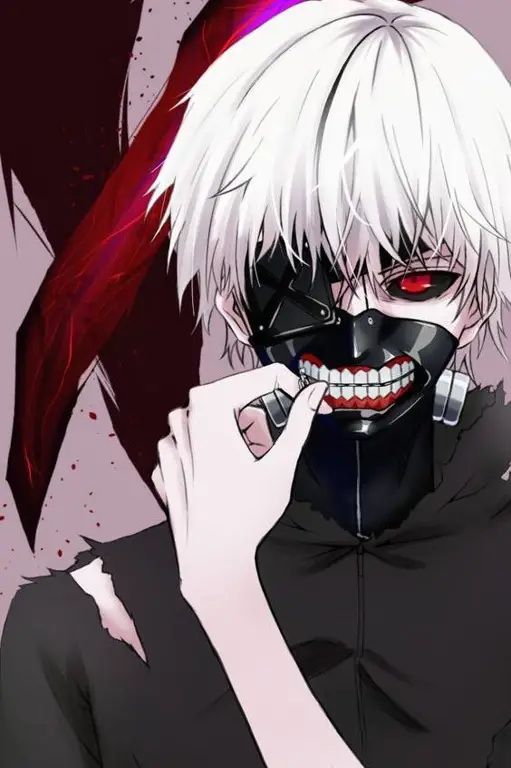 Kaneki yang berubah di episode 9 Gambar Kaneki Ken di Tokyo Ghoul episode 9