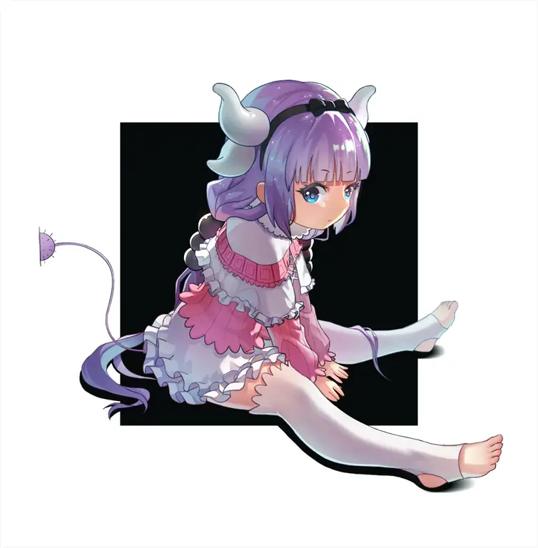 Gambar Kanna, salah satu karakter Maid Dragon