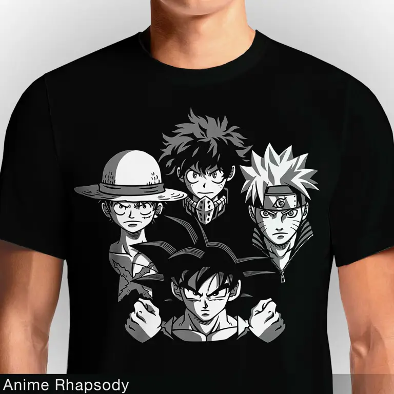 Kaos anime berkualitas tinggi dengan detail yang tajam