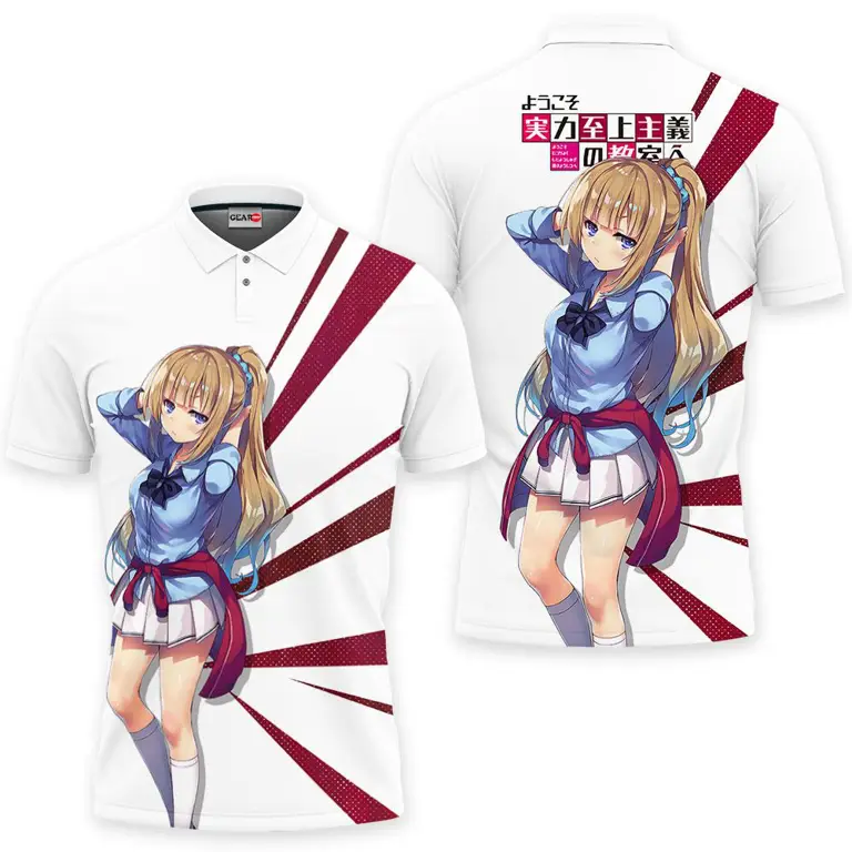 Kaos polo anime dengan kualitas bahan yang tinggi dan nyaman dipakai