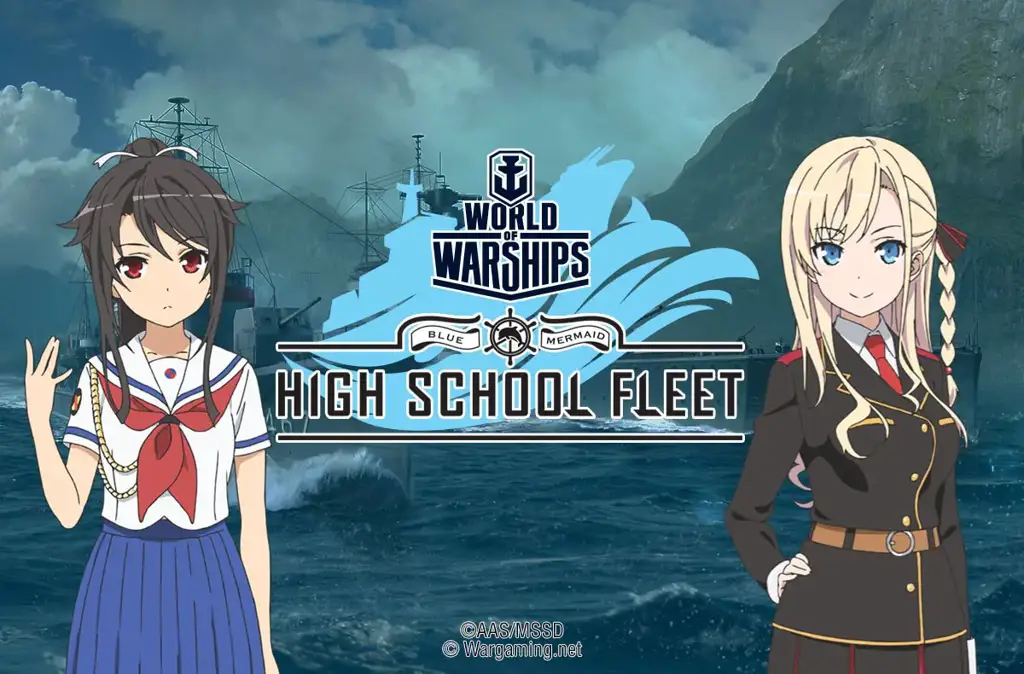 Gambar kapal perang dalam anime High School Fleet