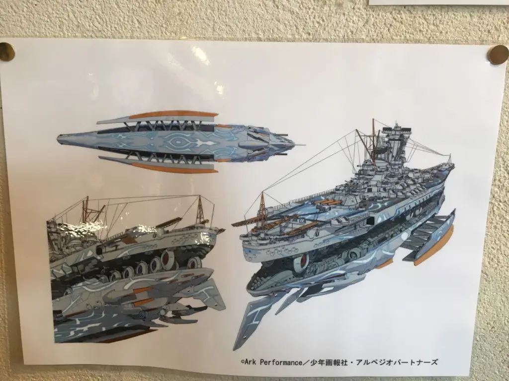 Gambar kapal perang dari Aoki Hagane no Arpeggio