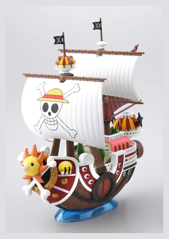 Gambar kapal Thousand Sunny, kapal bajak laut Topi Jerami