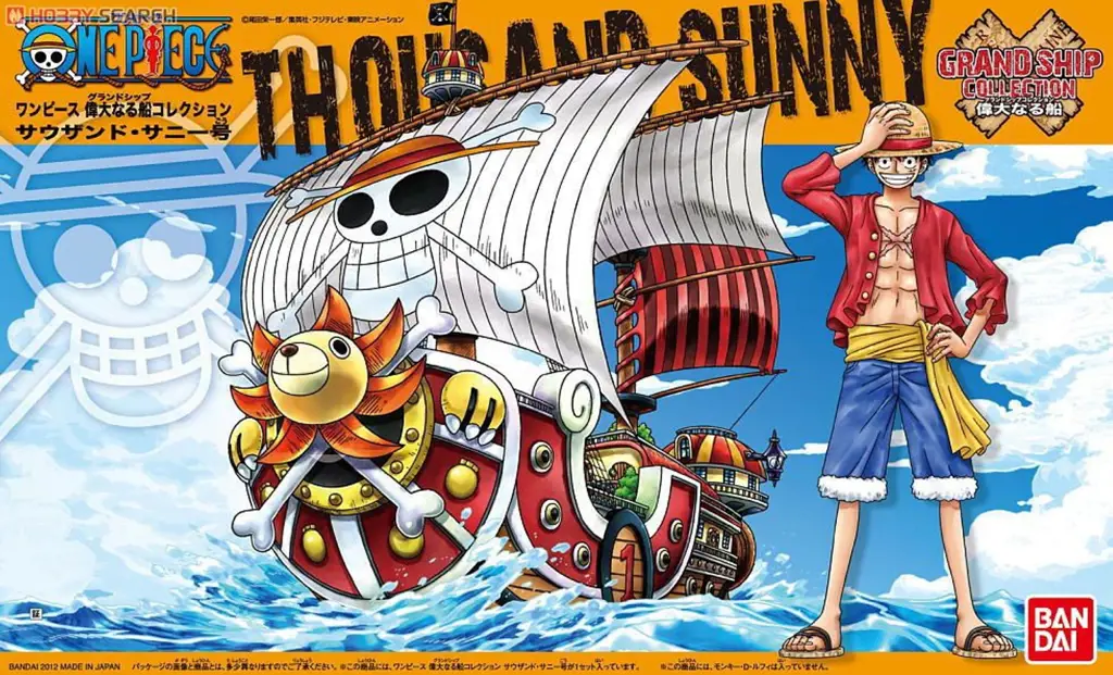 Gambar kapal Thousand Sunny, kapal milik kru Topi Jerami
