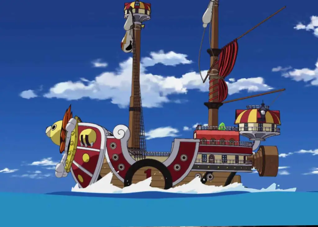 Kapal Thousand Sunny yang gagah perkasa Gambar kapal Thousand Sunny milik Luffy dan kru Topi Jerami
