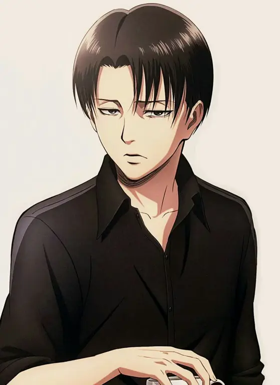 Kapten Levi Ackerman Gambar Levi Ackerman dari Attack on Titan
