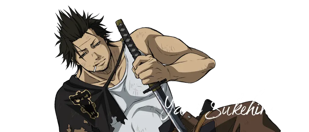 Yami Sukehiro, kapten Black Bulls, dalam aksi