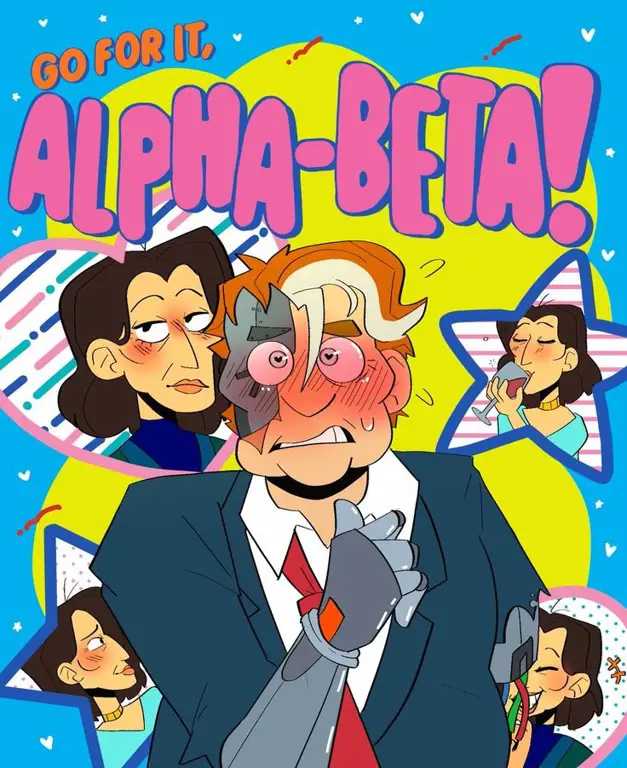 Karakter Alpha dan Beta Gambar karakter Alpha dan Beta dari anime Kage no Jitsuryokusha ni Naritakute!