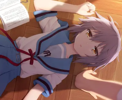 Karakter Anime Bisu yang Menarik Gadis anime dengan ekspresi tenang dan misterius