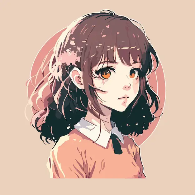 Karakter Anime dalam Film Sora no Aoi Ilustrasi karakter anime dari film Sora no Aoi