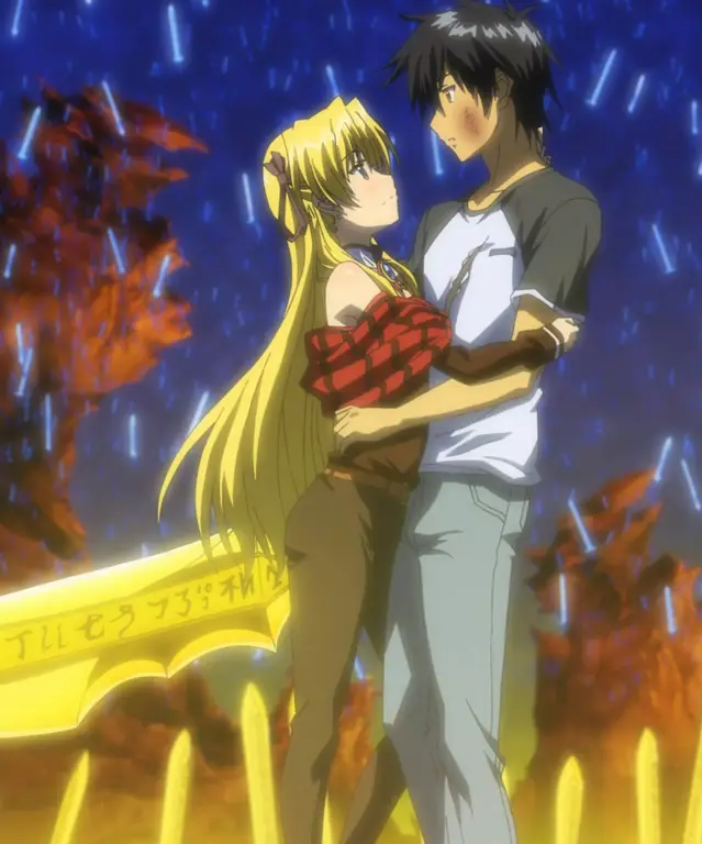 Karakter anime dengan desain yang romantis Karakter anime dengan desain yang romantis