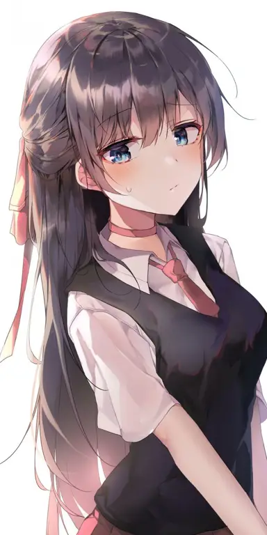 Karakter anime dengan seragam sekolah Siswi anime dengan seragam sekolah Jepang