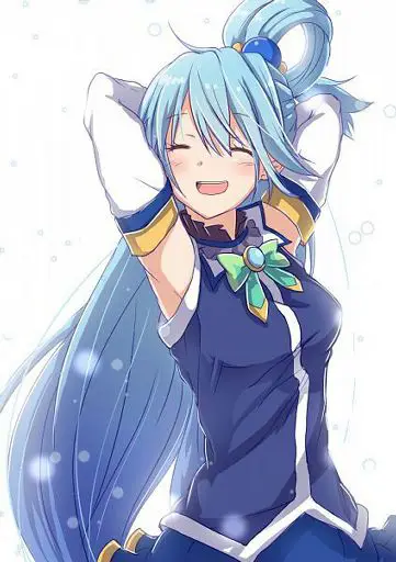 Gambar karakter Aqua anime yang lucu dan menggemaskan