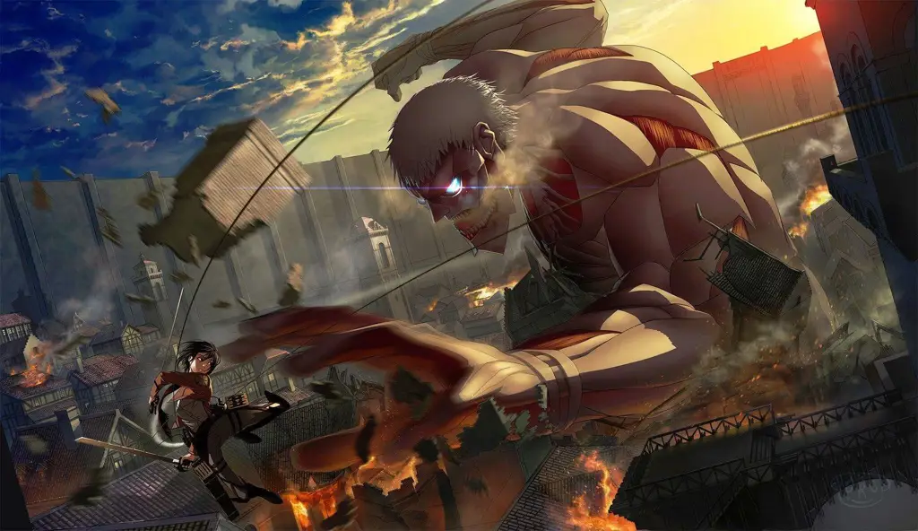 Karakter-karakter Attack on Titan dengan resolusi 1080p