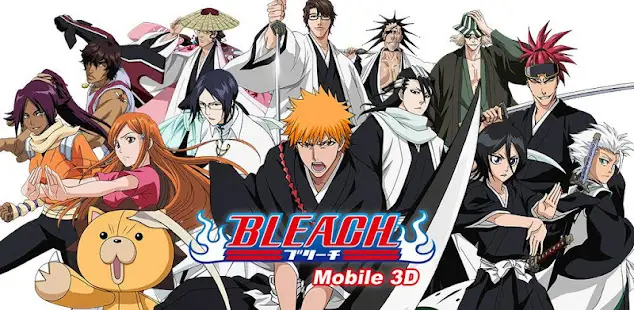 Gambar karakter-karakter Bleach dalam game mobile 3D.