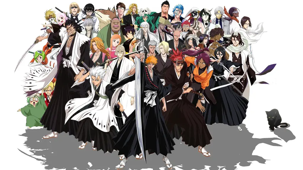 Gambar karakter-karakter utama dalam anime Bleach