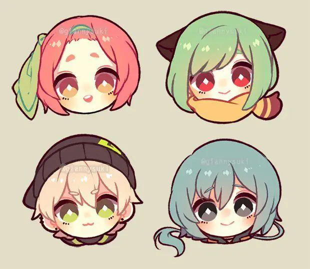 Gambar karakter anime chibi yang lucu