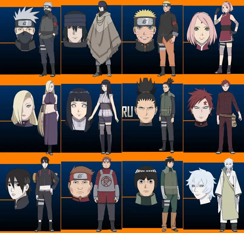 Poster karakter Naruto