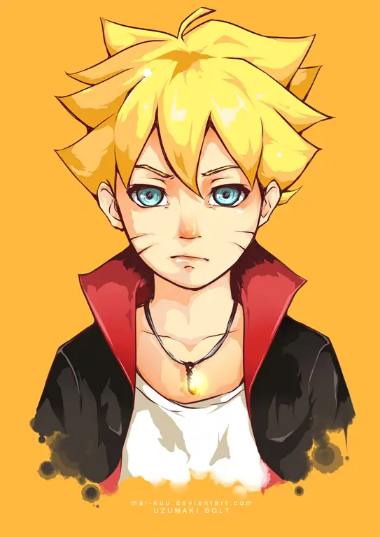 Gambar fanart karakter Boruto