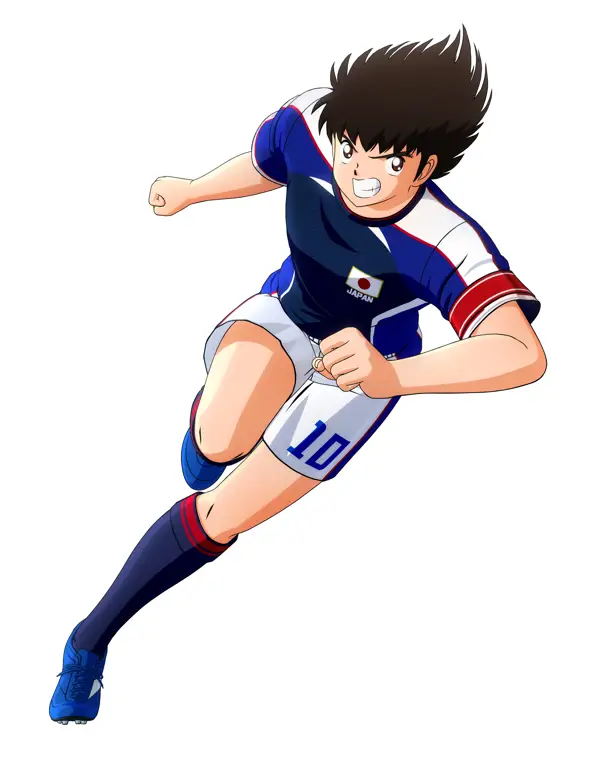 Gambar karakter-karakter utama Captain Tsubasa.