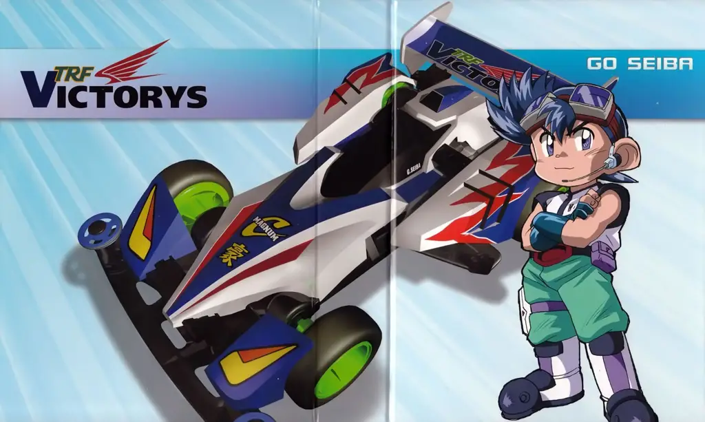 Karakter-karakter utama dalam anime dan film Tamiya Let's and Go.