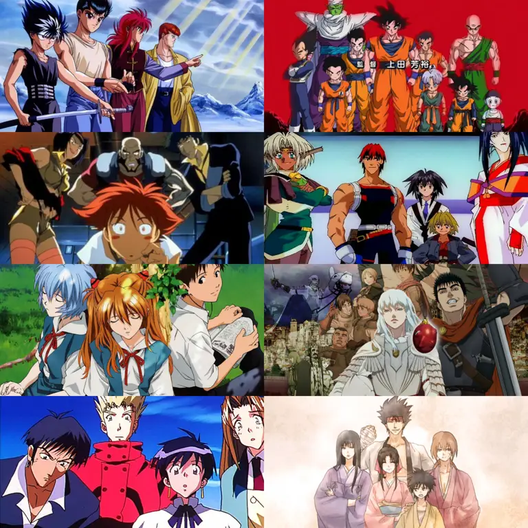 Karakter-karakter anime terbaik tahun 90-an