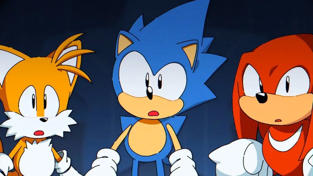 Gambar yang menampilkan karakter-karakter dalam Sonic Mania Adventures