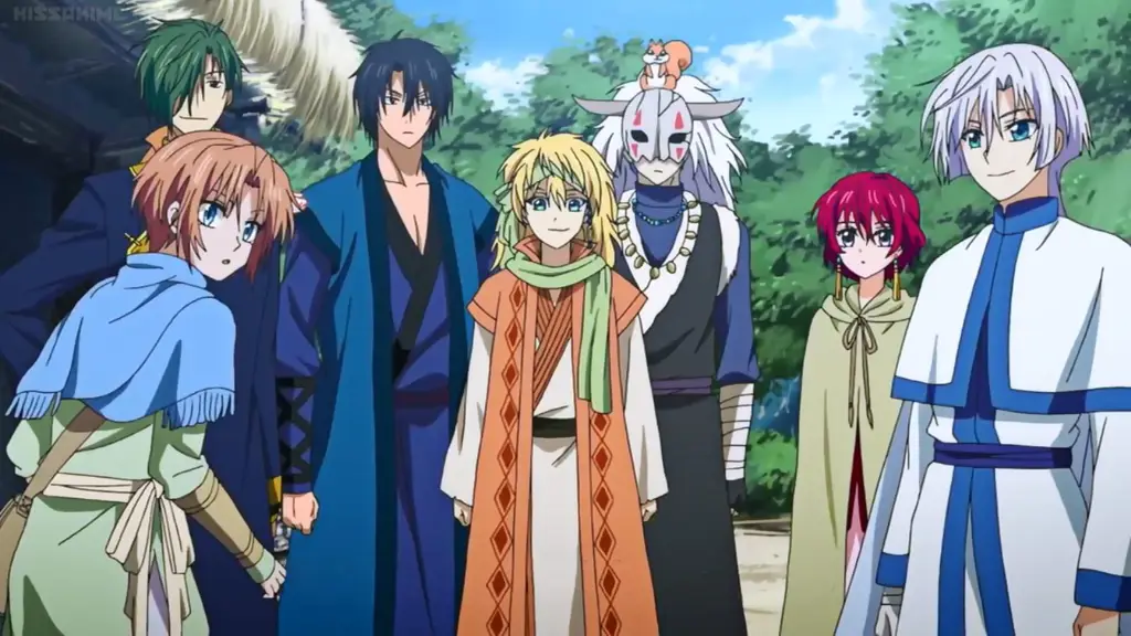 Karakter-karakter utama dalam Akatsuki no Yona