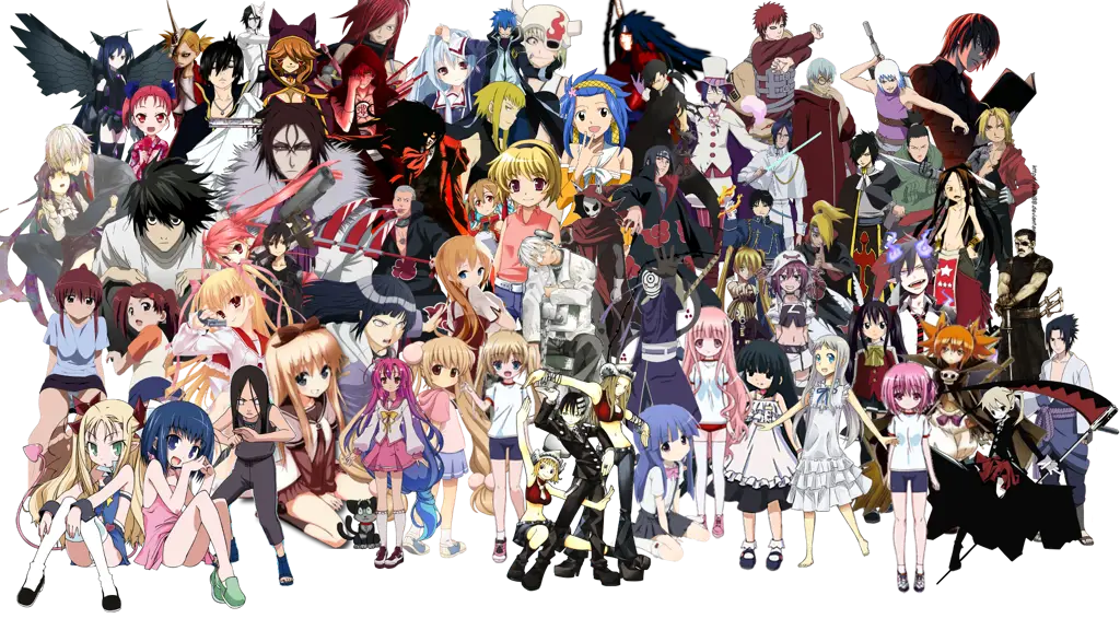 Karakter-karakter anime favorit Berbagai karakter anime
