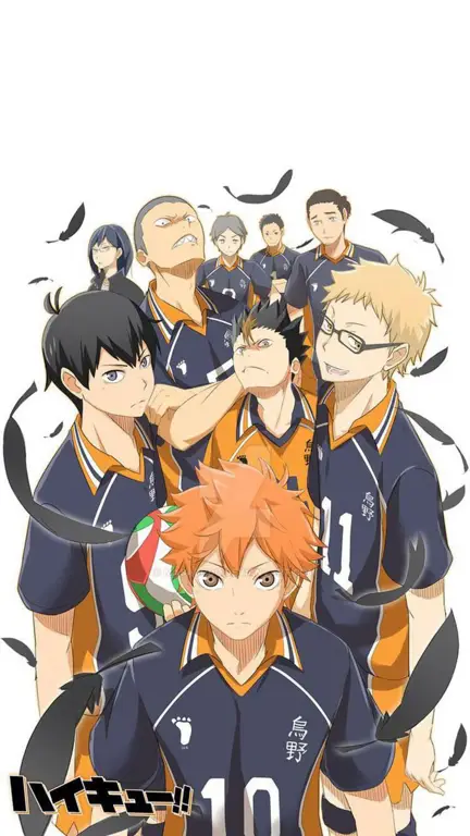 Karakter-karakter anime Haikyuu!! yang bersemangat