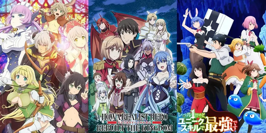 Karakter-karakter anime yang menarik dalam genre Isekai Harem Ilustrasi karakter-karakter anime dalam cerita Isekai Harem