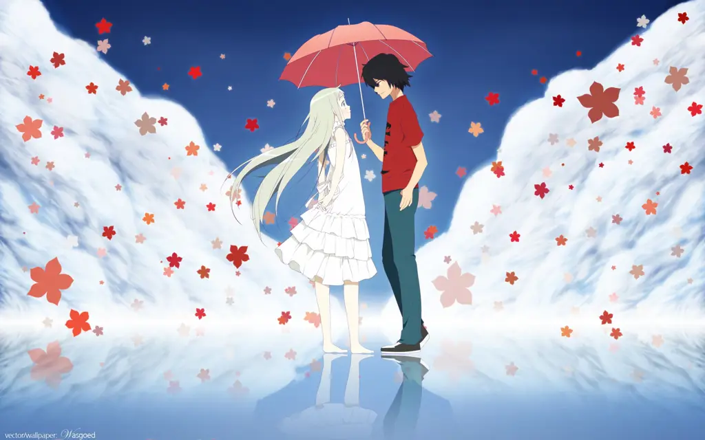 Ilustrasi para karakter utama Anohana