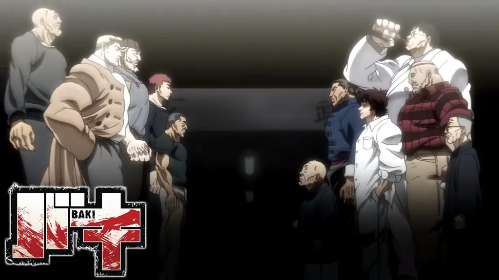 Para karakter utama dalam anime Baki Hanma