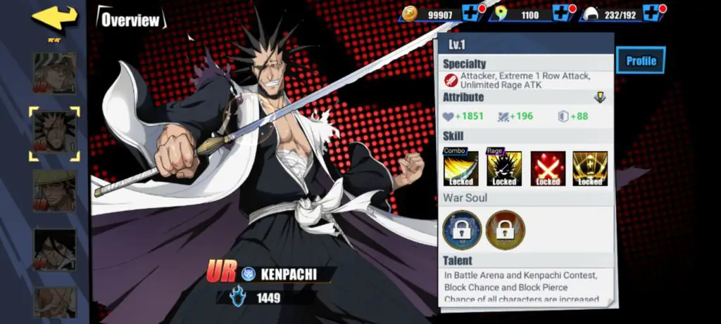 Gambar berbagai karakter Bleach dalam game Bleach Eternal Soul