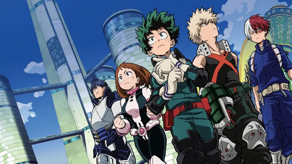 Gambar para karakter Boku no Hero Academia dalam sebuah adegan OVA