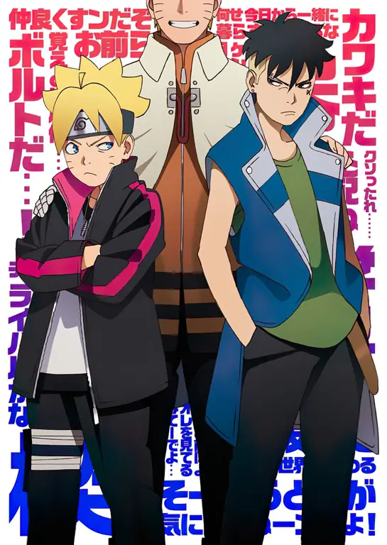 Karakter-karakter Boruto yang Menarik Gambar para karakter utama Boruto