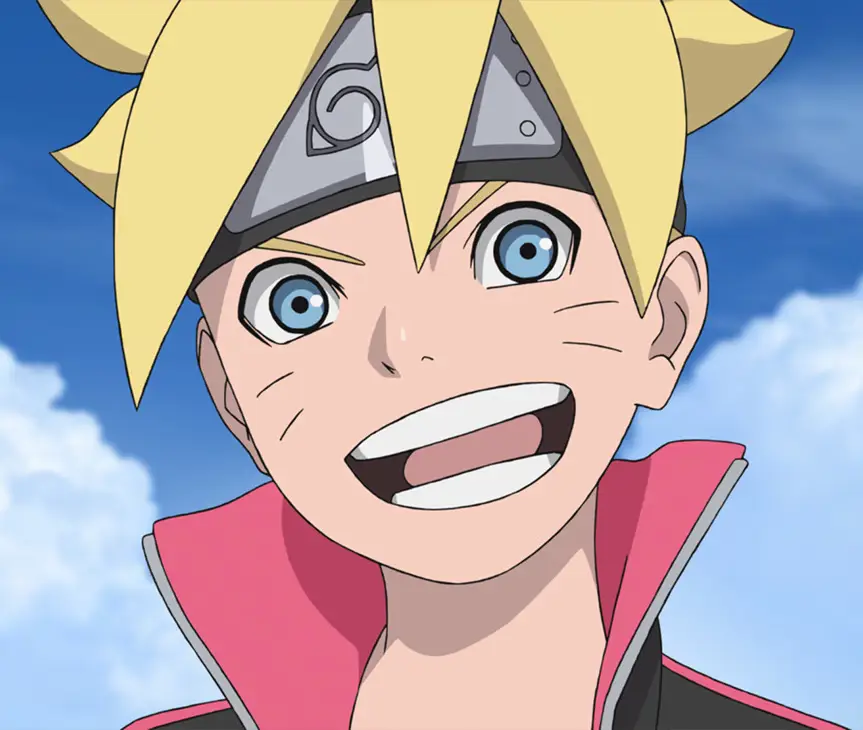 Gambar karakter-karakter utama di anime Boruto