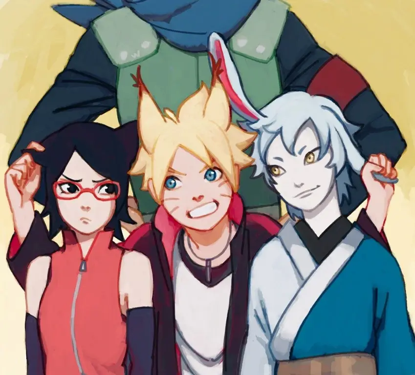 Foto grup karakter Boruto