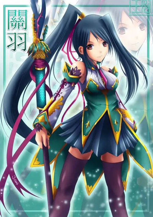 Ilustrasi karakter-karakter wanita cantik dalam game Koihime Musou