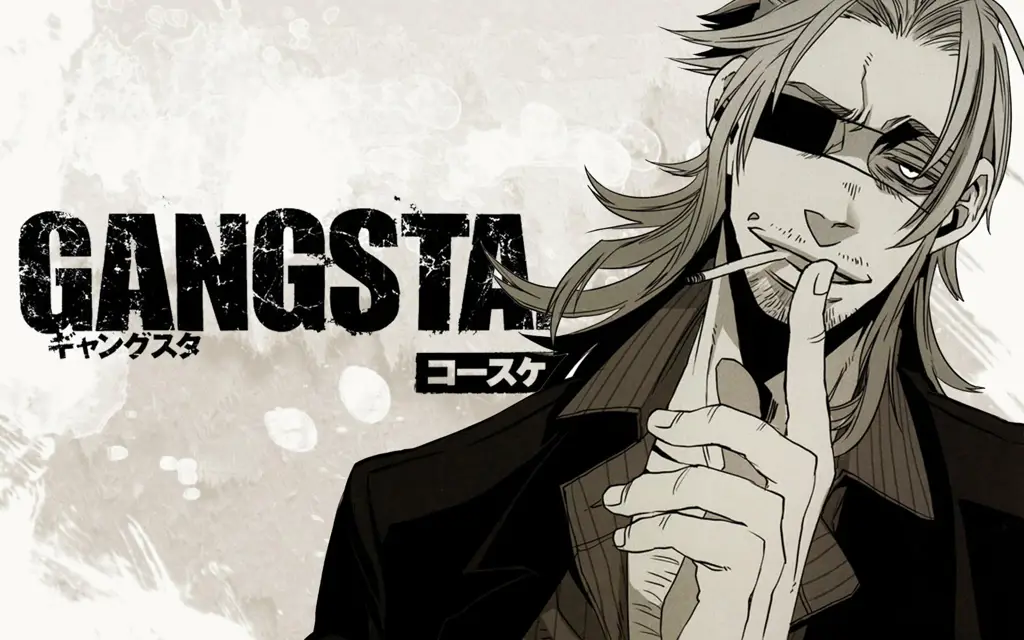 Gambar karakter-karakter utama dalam anime Gangsta