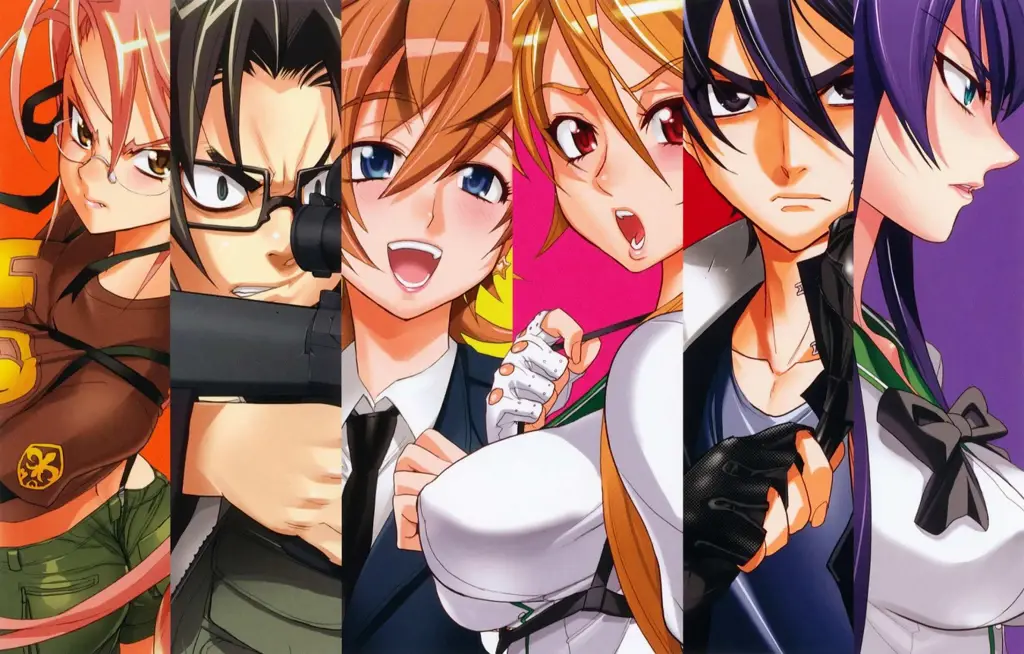 Karakter-karakter dalam anime High School of the Dead