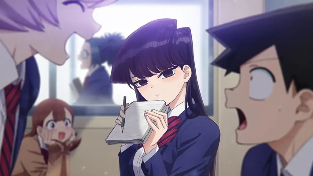 Gambar para karakter anime Komi-san