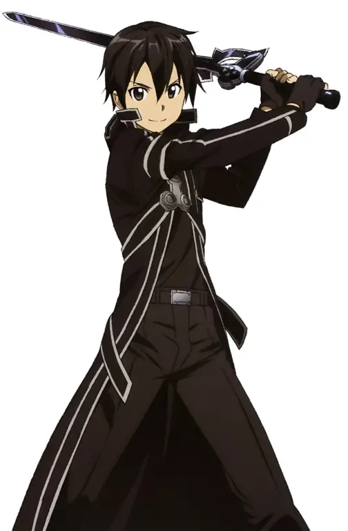 Gambar para karakter utama anime Sword Art Online