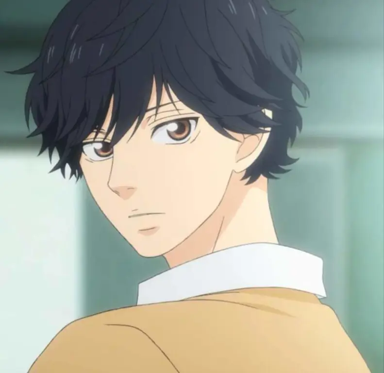 Gambar karakter utama Ao Haru Ride