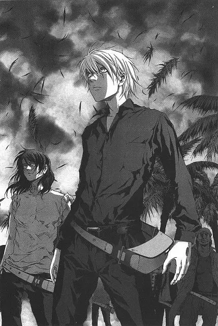 Gambar karakter-karakter utama dalam manga Btooom!